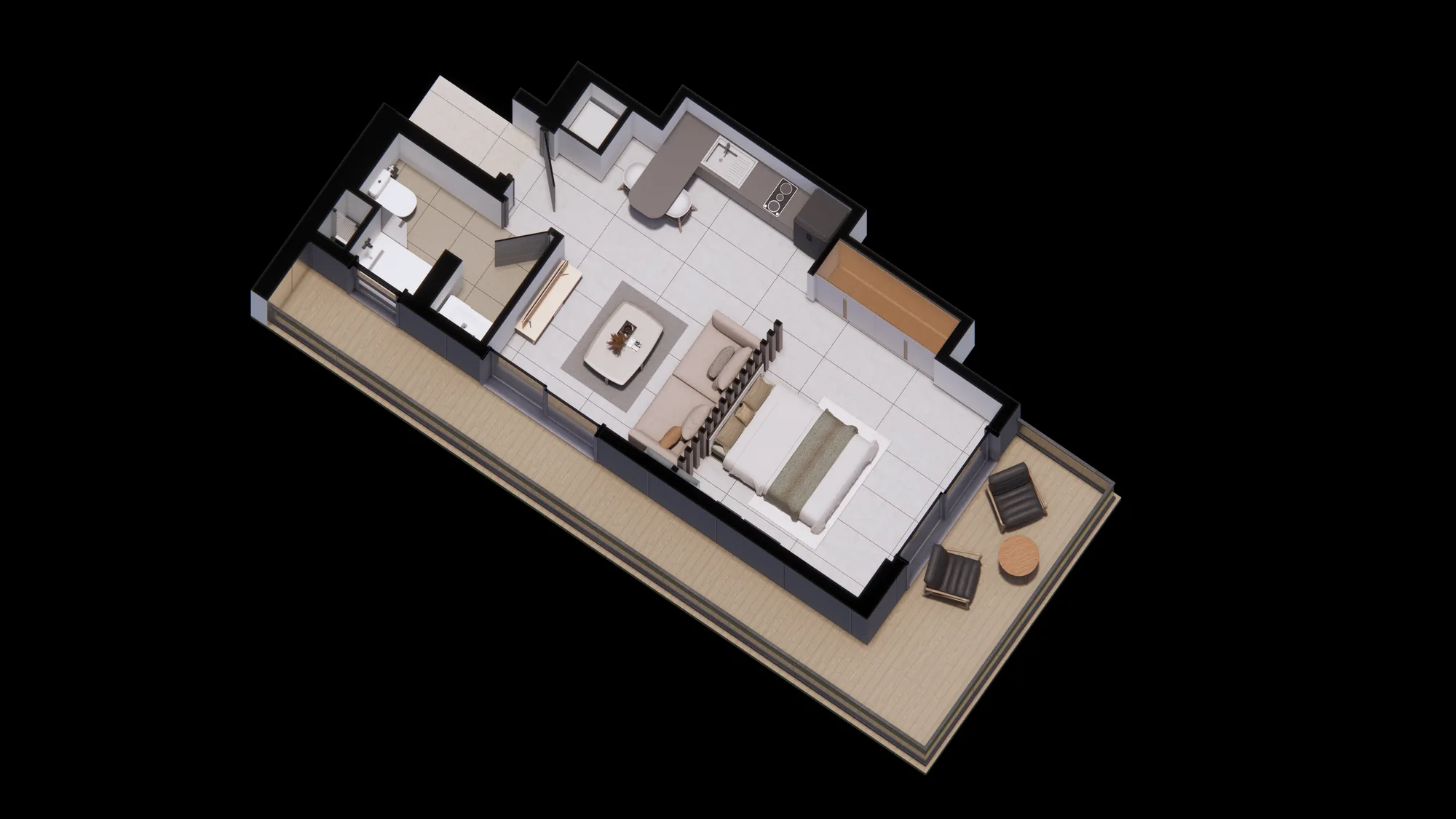 Studio 3D axonometric