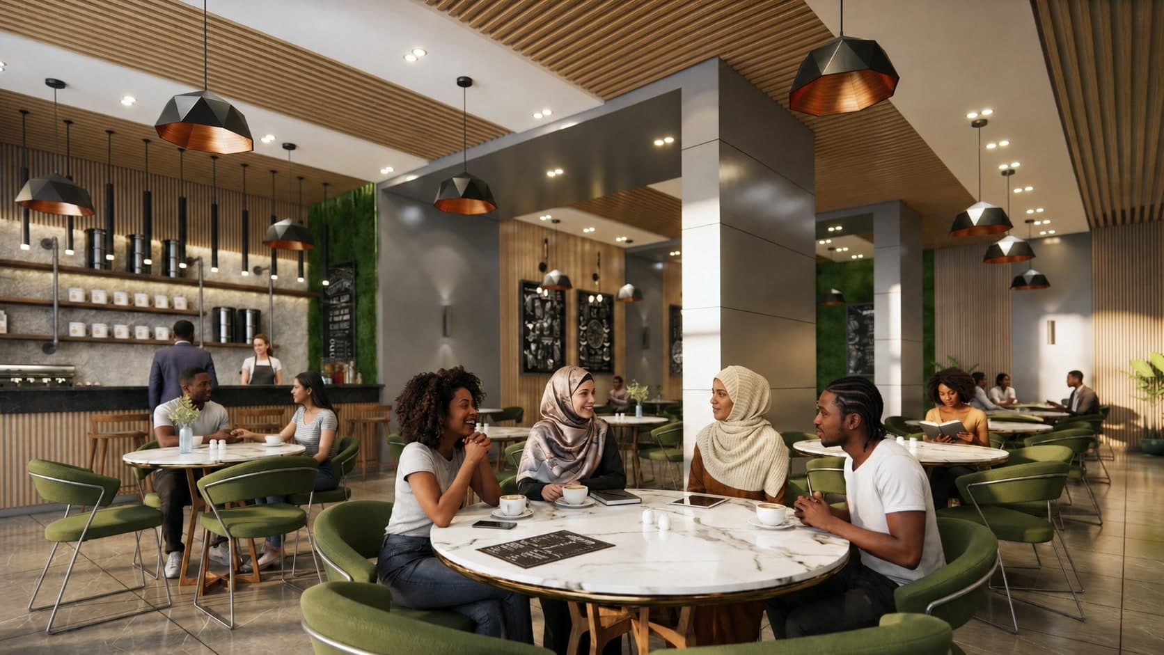 Café and retail