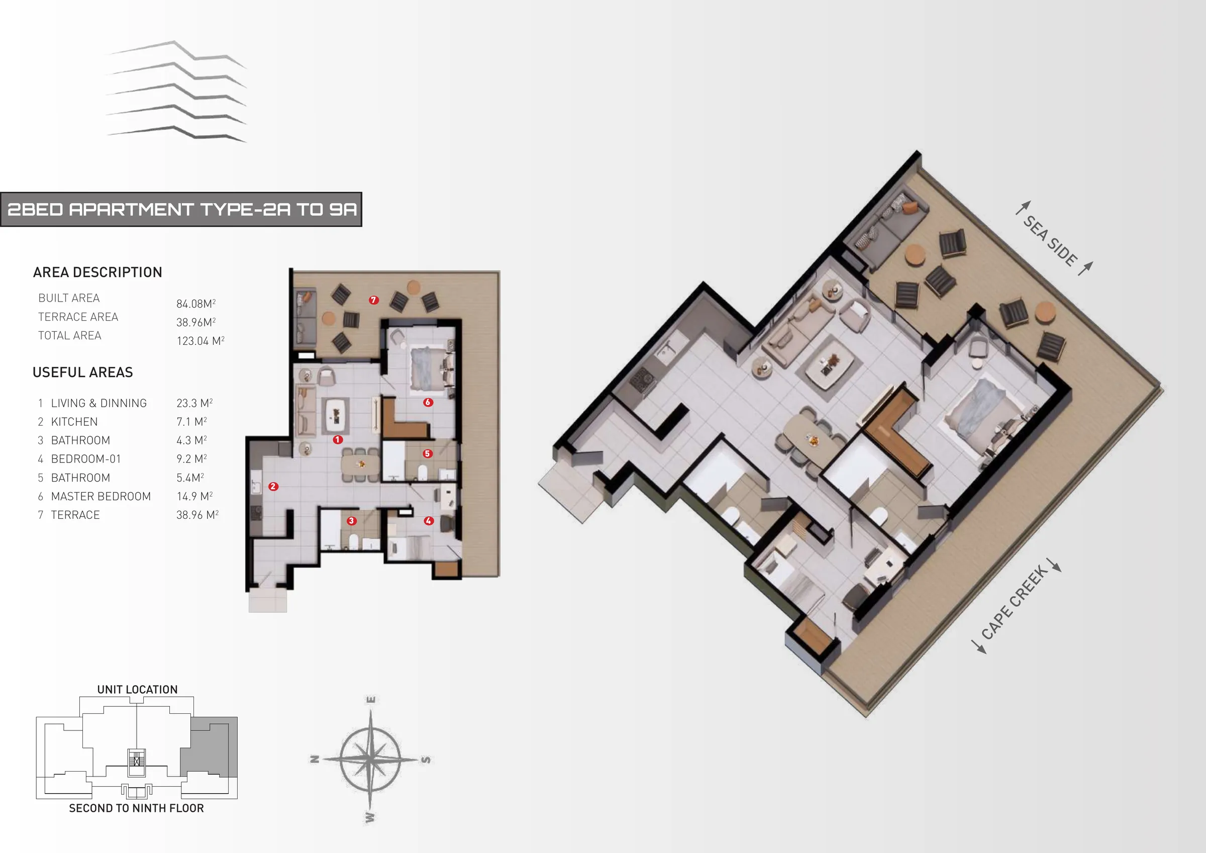 2 Bedroom floor plan