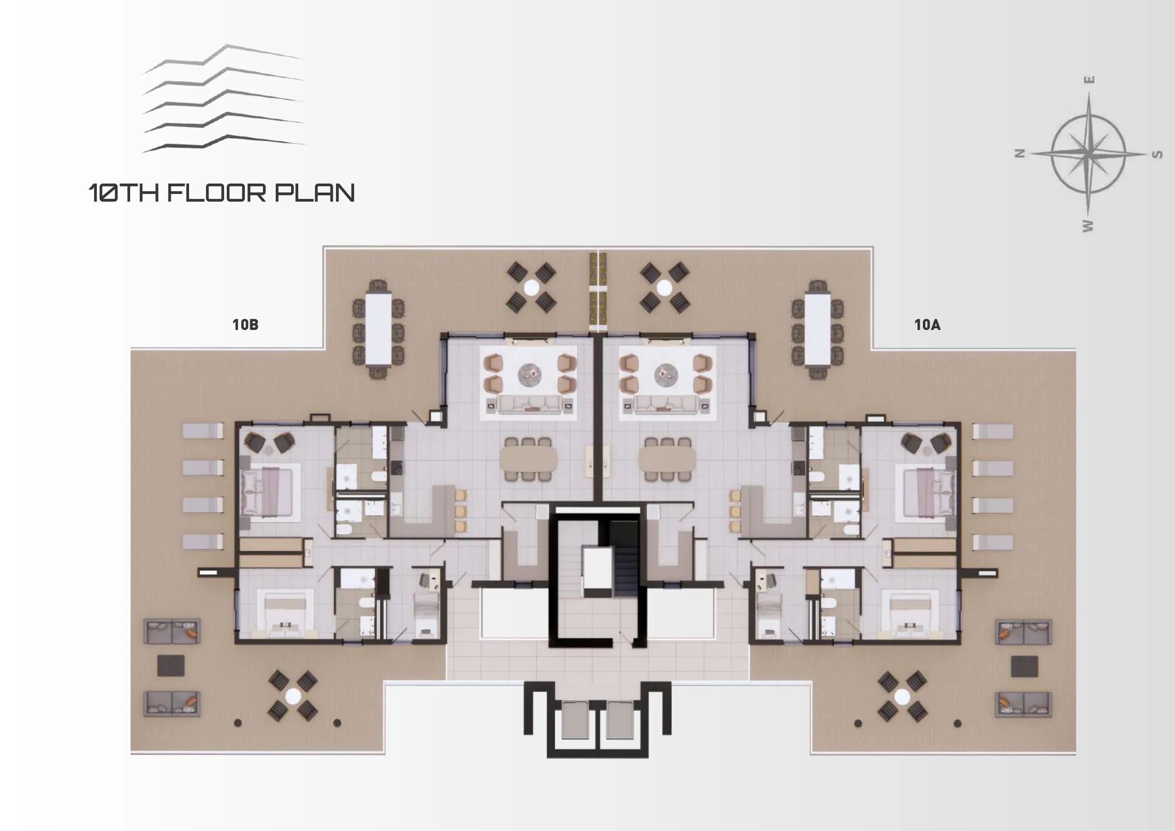 Tenth floor floor plate