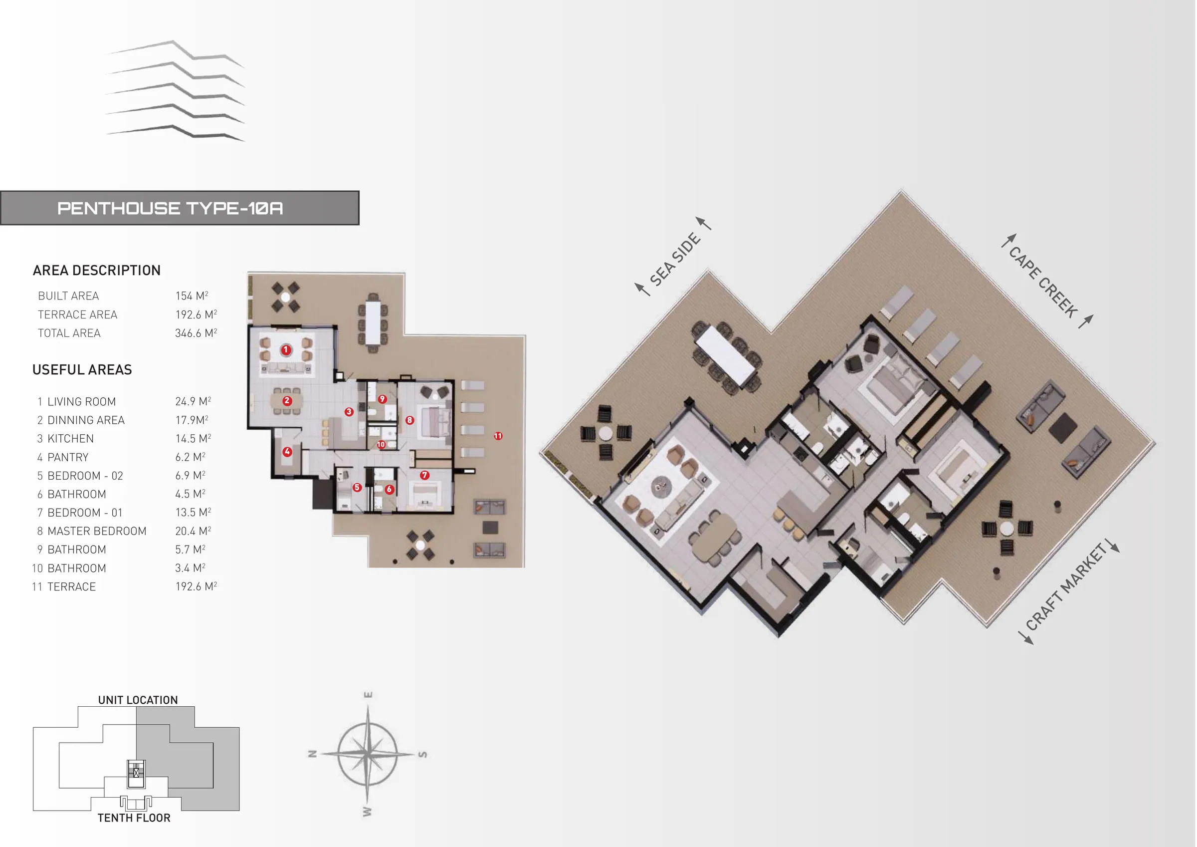 Penthouse floor plan