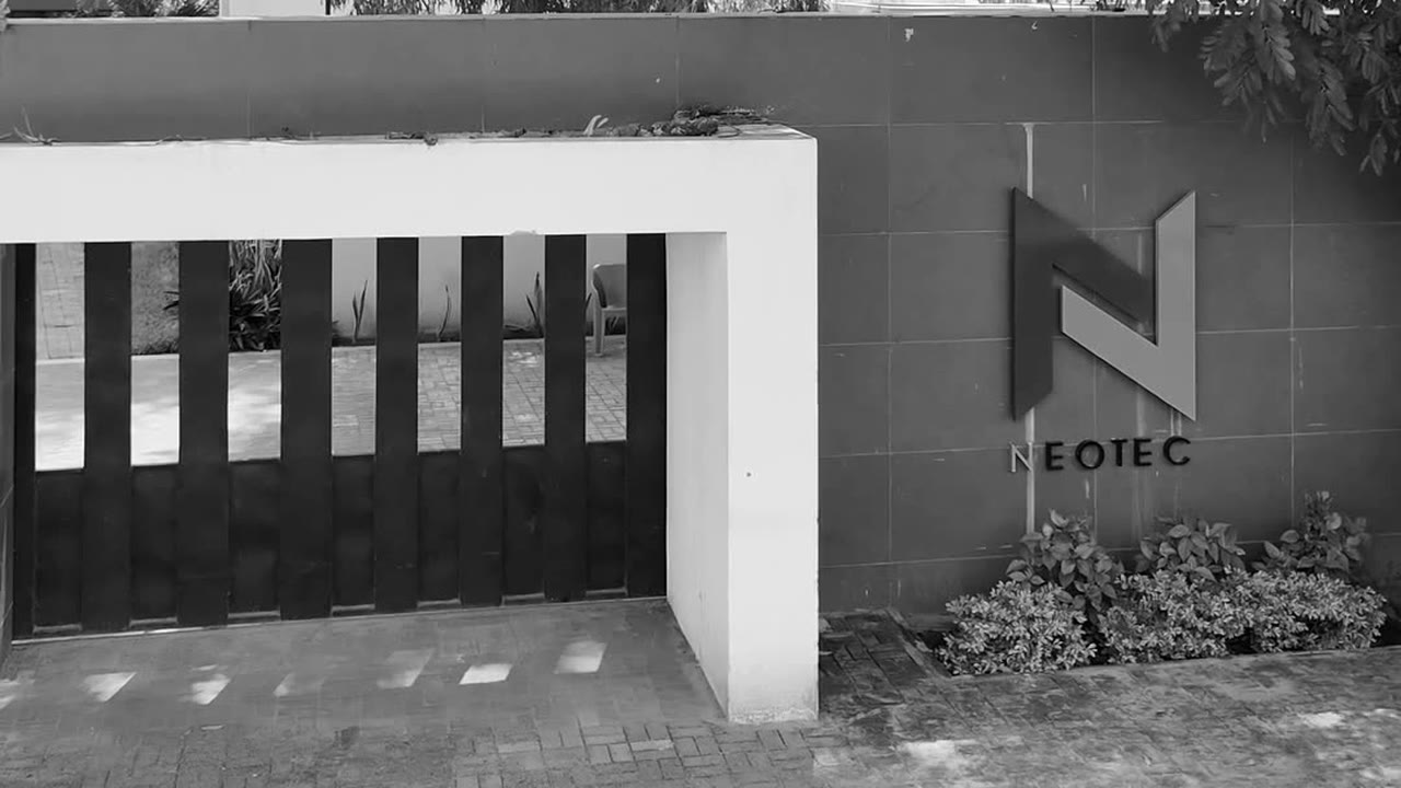 The gate of Neotec Africa's office in The Gambia, 13 October 2026