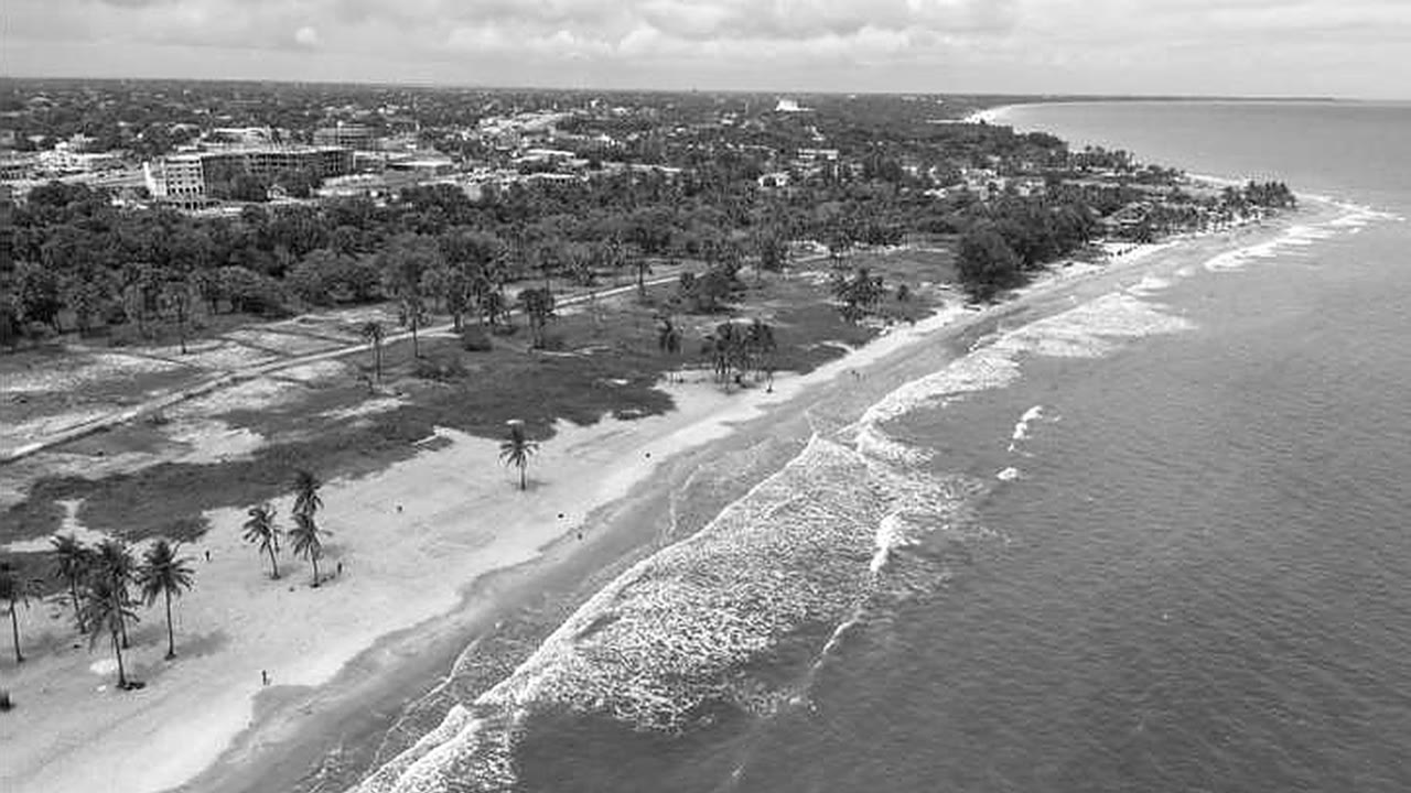 Aerial photograph of Cape Point, Bakau