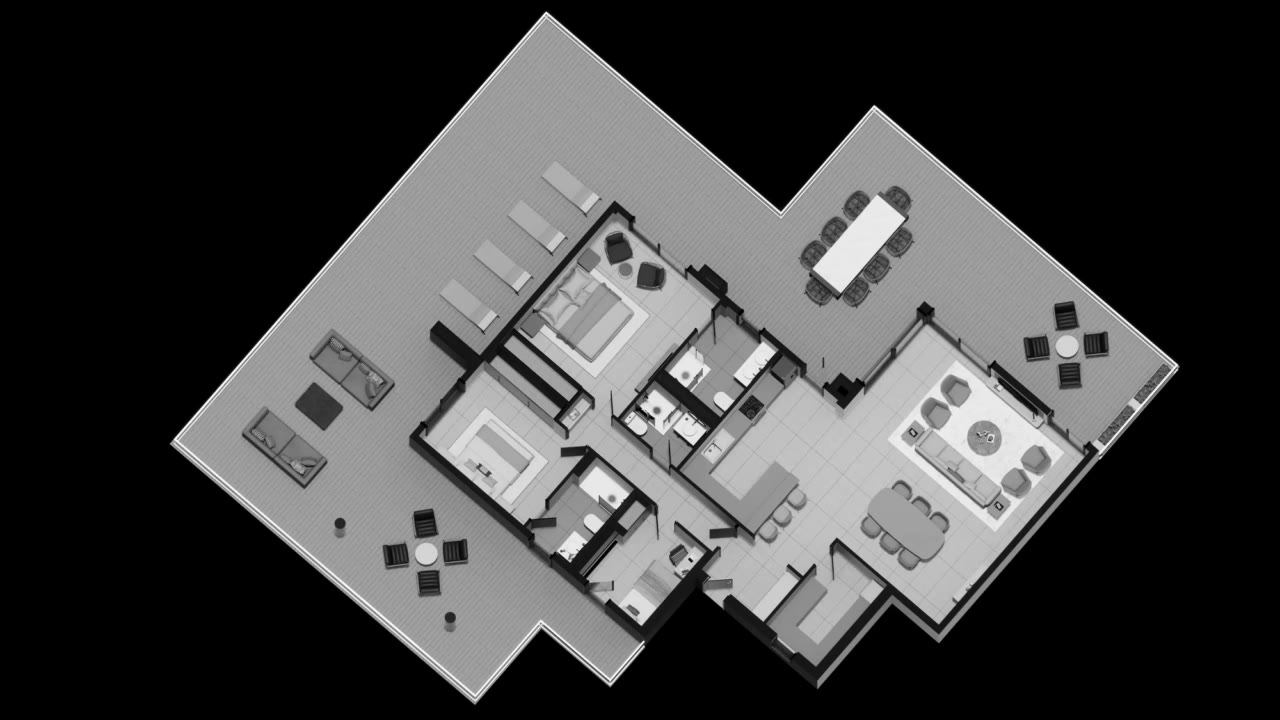 Platinum Tower penthouse, 3D floor plan