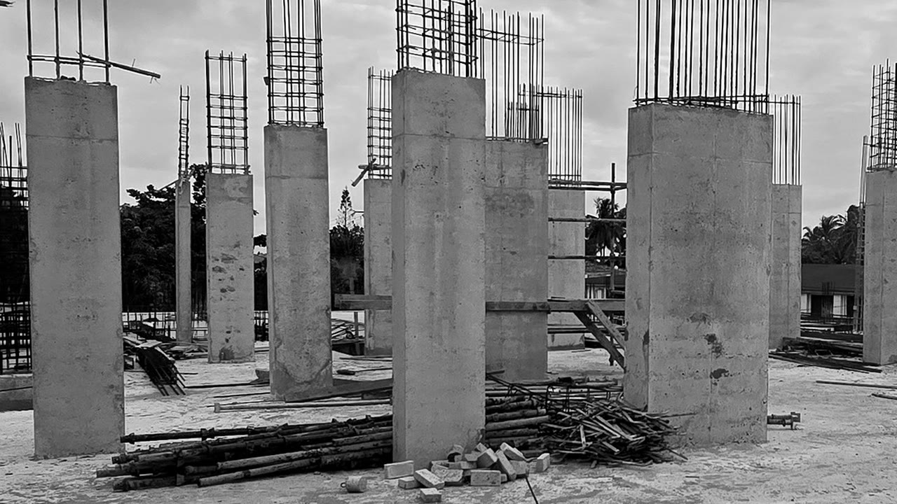 Columns cast across the Platinum Tower deck, 28 September 2026