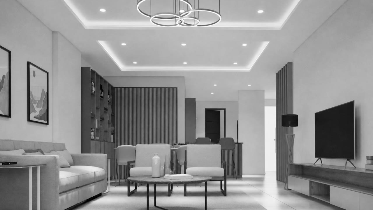 Rendering of a Platinum Tower living room