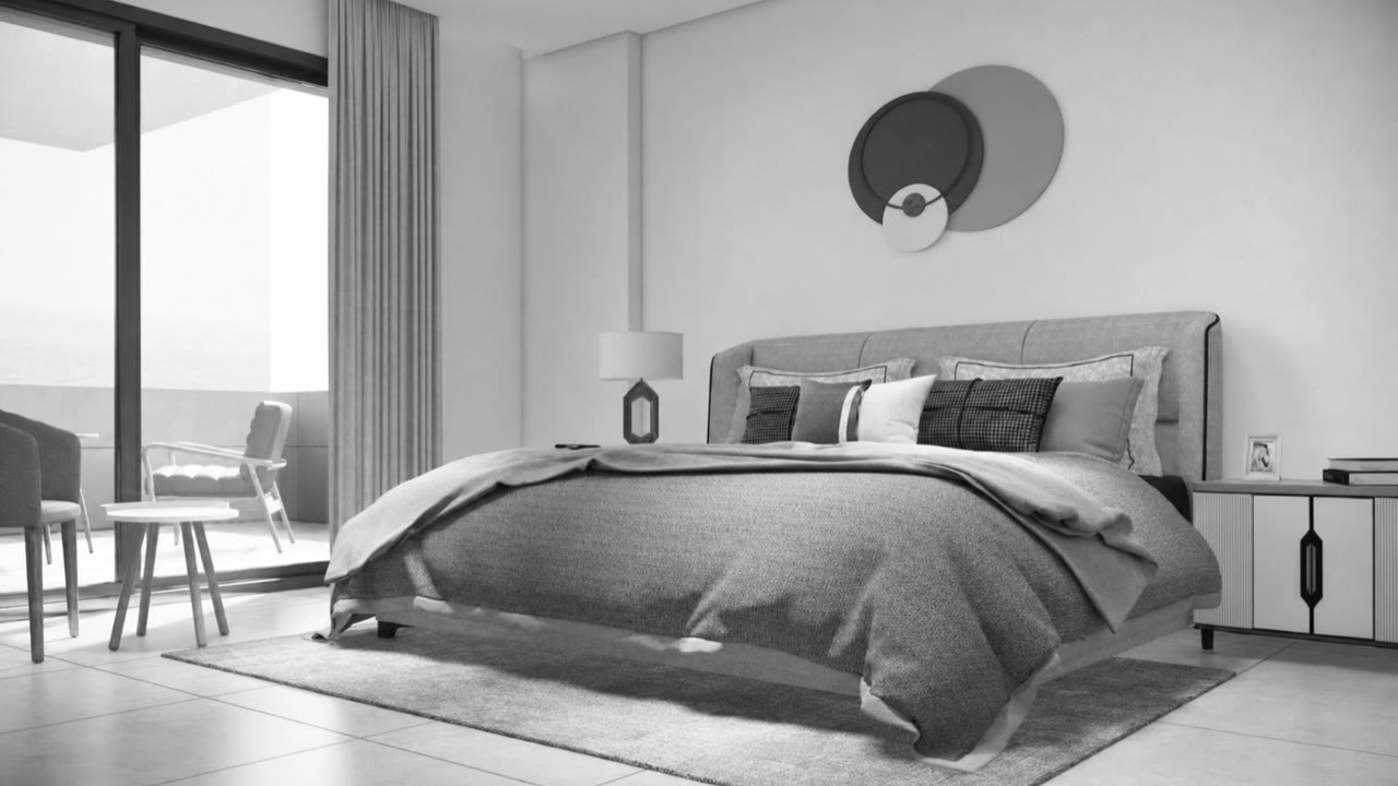 Rendering of a Platinum Tower bedroom